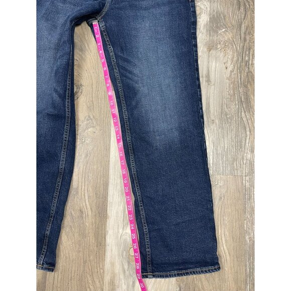 Old Navy Mens Loose Jeans 34x32 Dark Wash Blue Denim Built In Flex - Picture 7 of 7